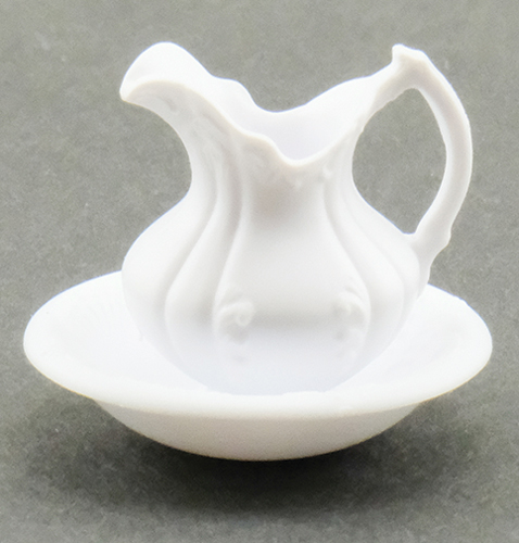 Dollhouse Miniature Pitcher And Bowl